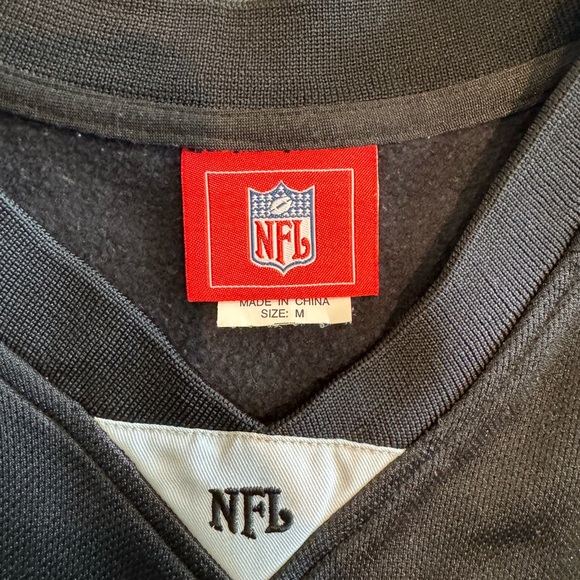 Men’s Vintage NFL Raiders Embroidered Therma Fit Pullover M - Great Condition! - Picture 4 of 5